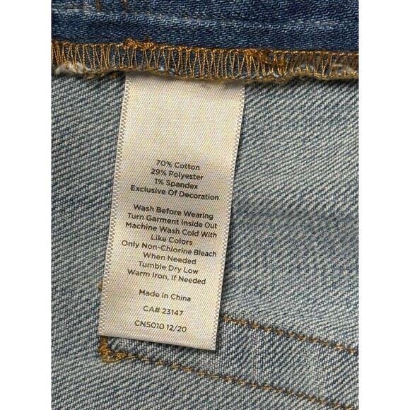 Talbots Modern Ankle Jean Side Stripe Women’s 10 Blue Stretch Denim Pants - Picture 4 of 8